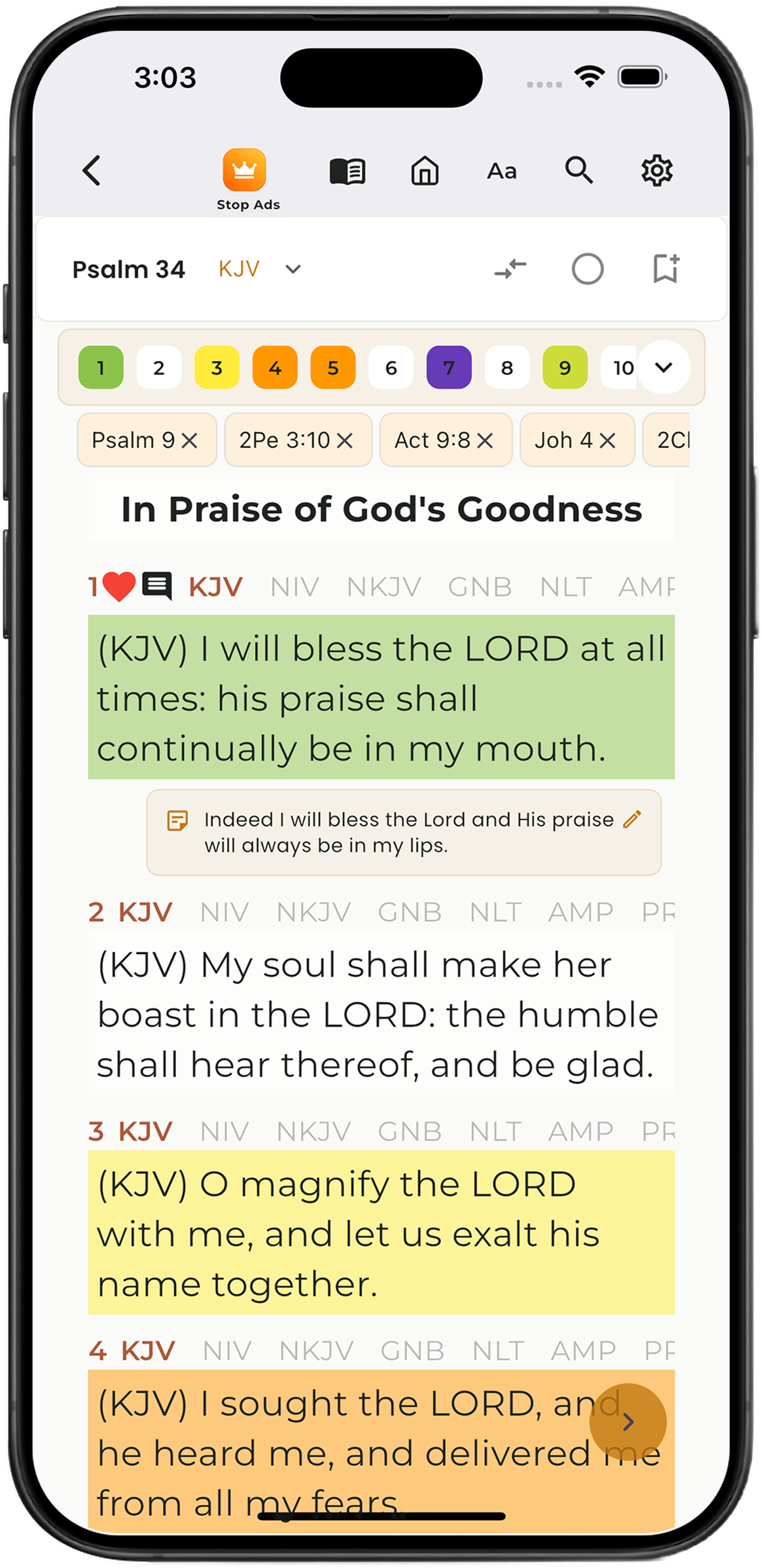 Multiversions Bible (Offline) screenshot